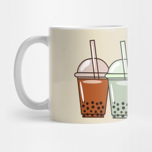 Bubble tea cartoon illustration Mug